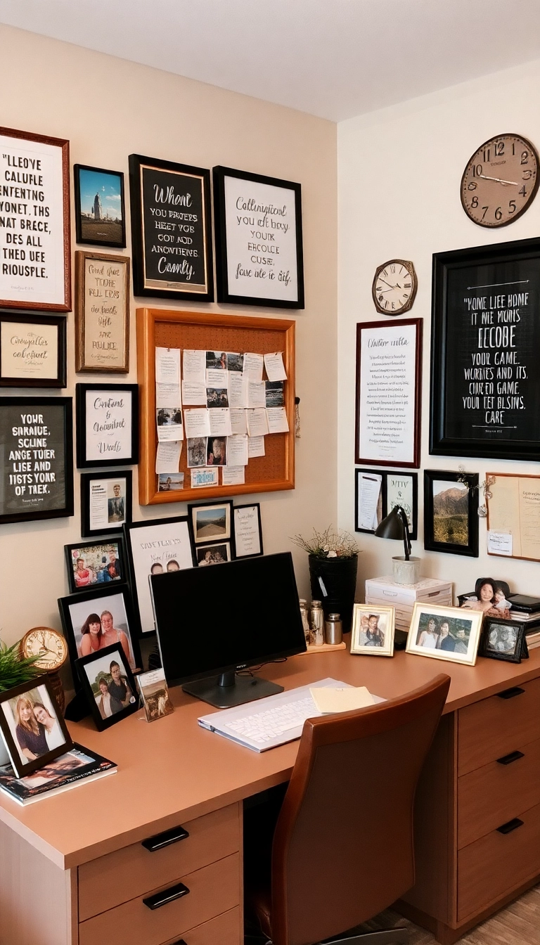 20+ Stunning Office Inspiration Ideas You Need to See - 20. Personalized Touch