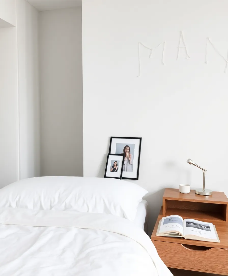 21 Stylish Minimal Bedroom Inspo Ideas That Exude Peace and Calm! - 14. Personal Touches