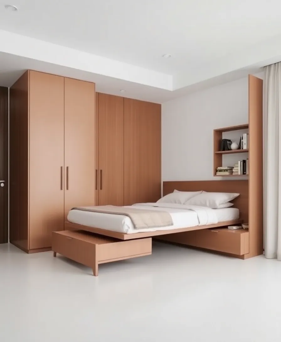 21 Stylish Minimal Bedroom Inspo Ideas That Exude Peace and Calm! - 11. Functional Storage