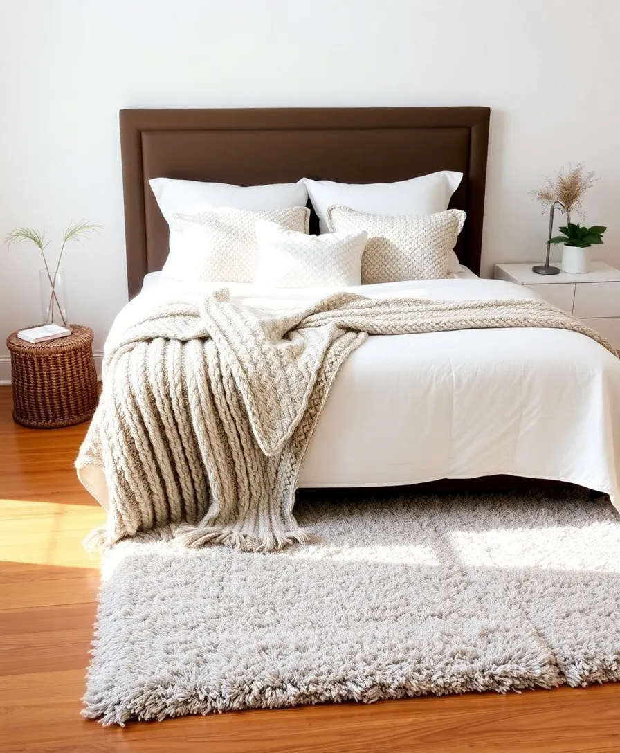 21 Stylish Minimal Bedroom Inspo Ideas That Exude Peace and Calm! - 4. Layered Textures