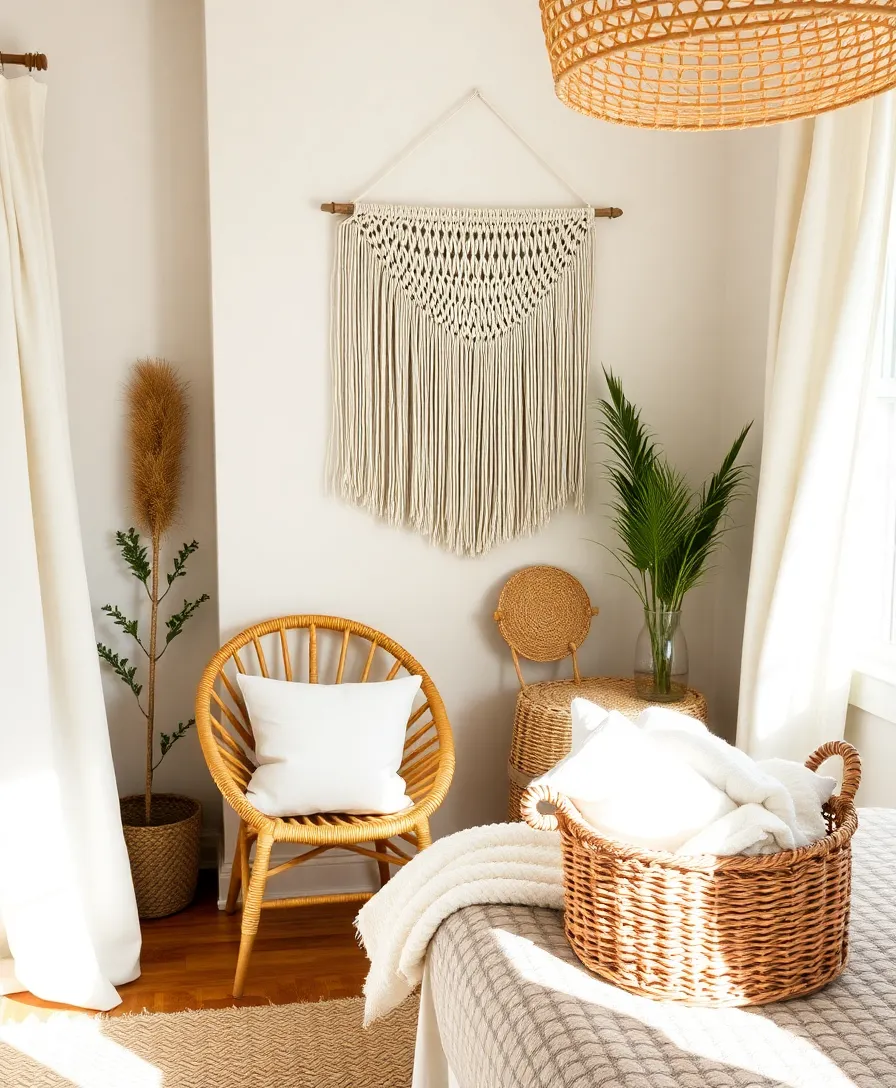21 Stylish Minimal Bedroom Inspo Ideas That Exude Peace and Calm! - 10. Woven Accents