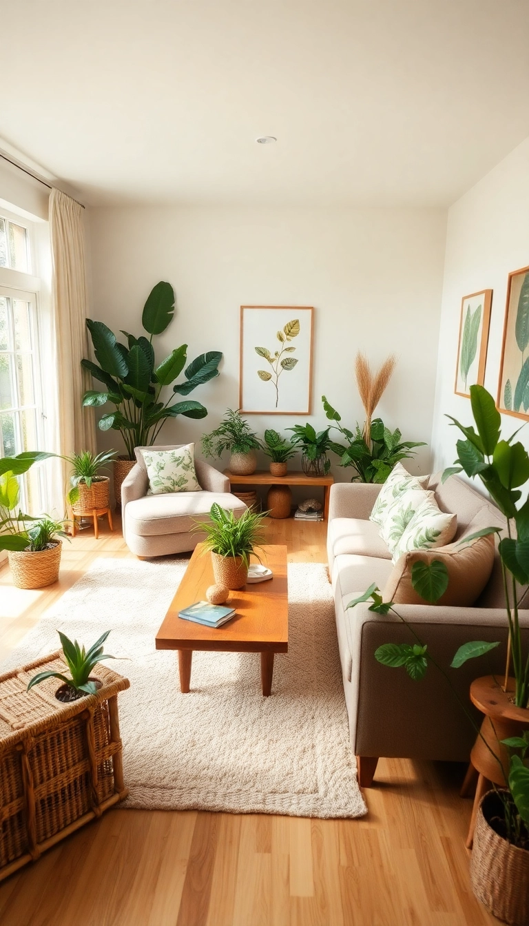 20+ Stunning Living Room Decor Ideas You Need to See - 15. Nature-Inspired