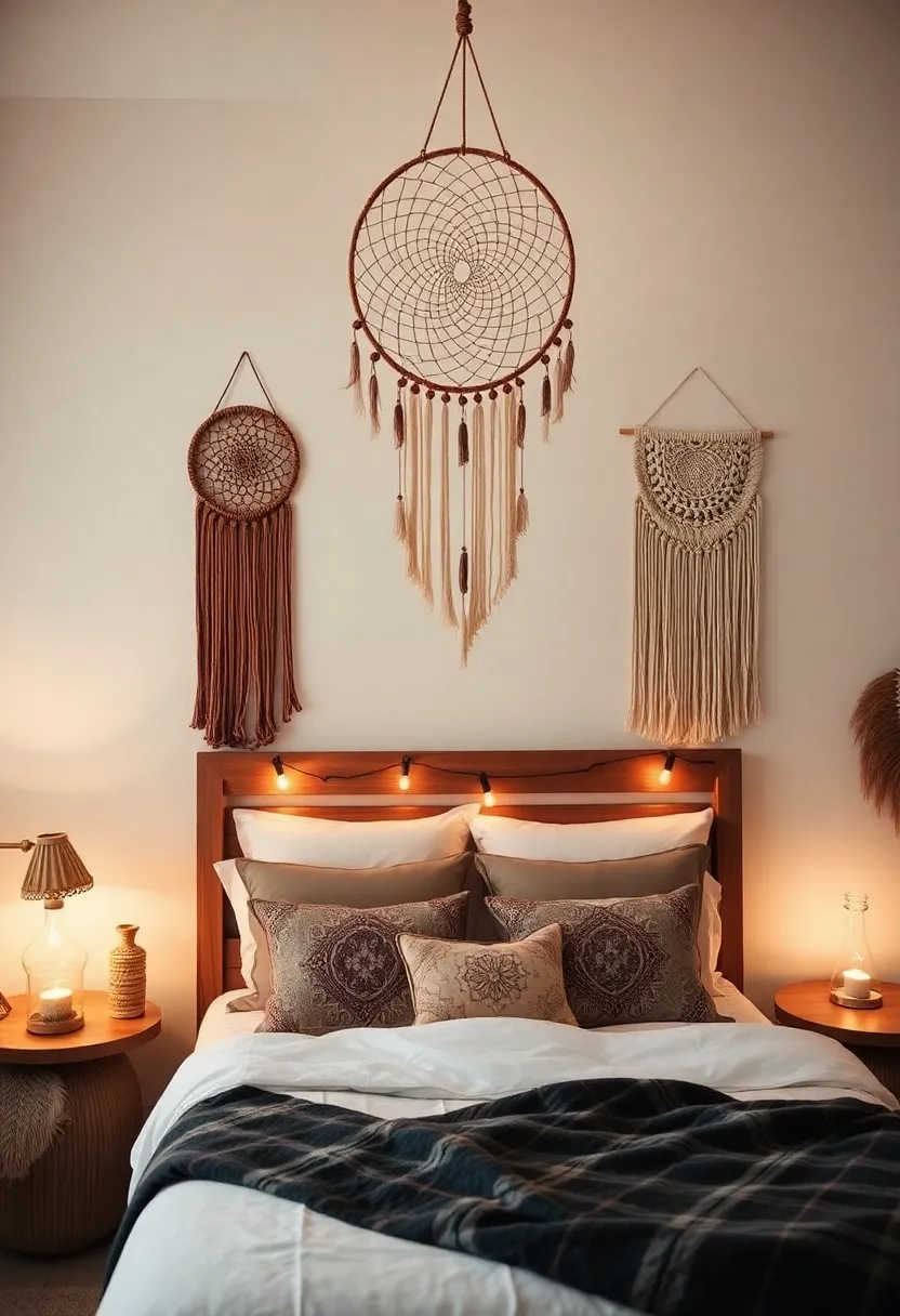 21 Boho Bedroom Ideas That Will Transform Your Space into a Dreamy Retreat! - 16. Dreamcatchers and Wall Hangings