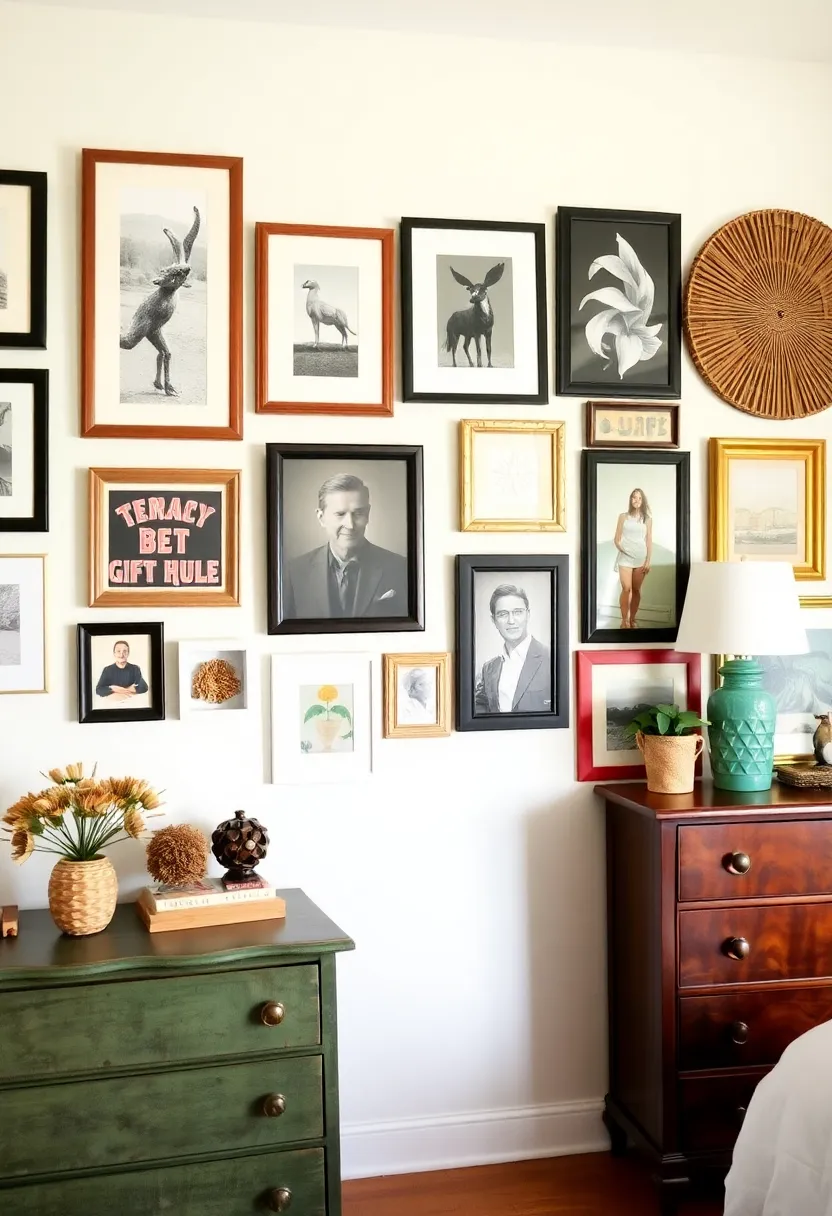 21 Boho Bedroom Inspirations That Will Make You Want to Redecorate ASAP! - 5. Artful Wall Decor