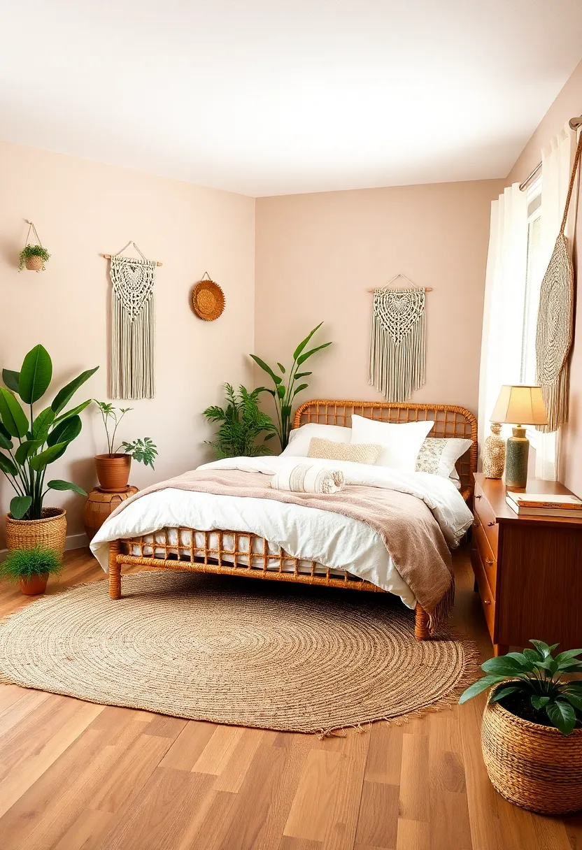 21 Boho Bedroom Inspirations That Will Make You Want to Redecorate ASAP! - 1. Earthy Tones and Natural Textures