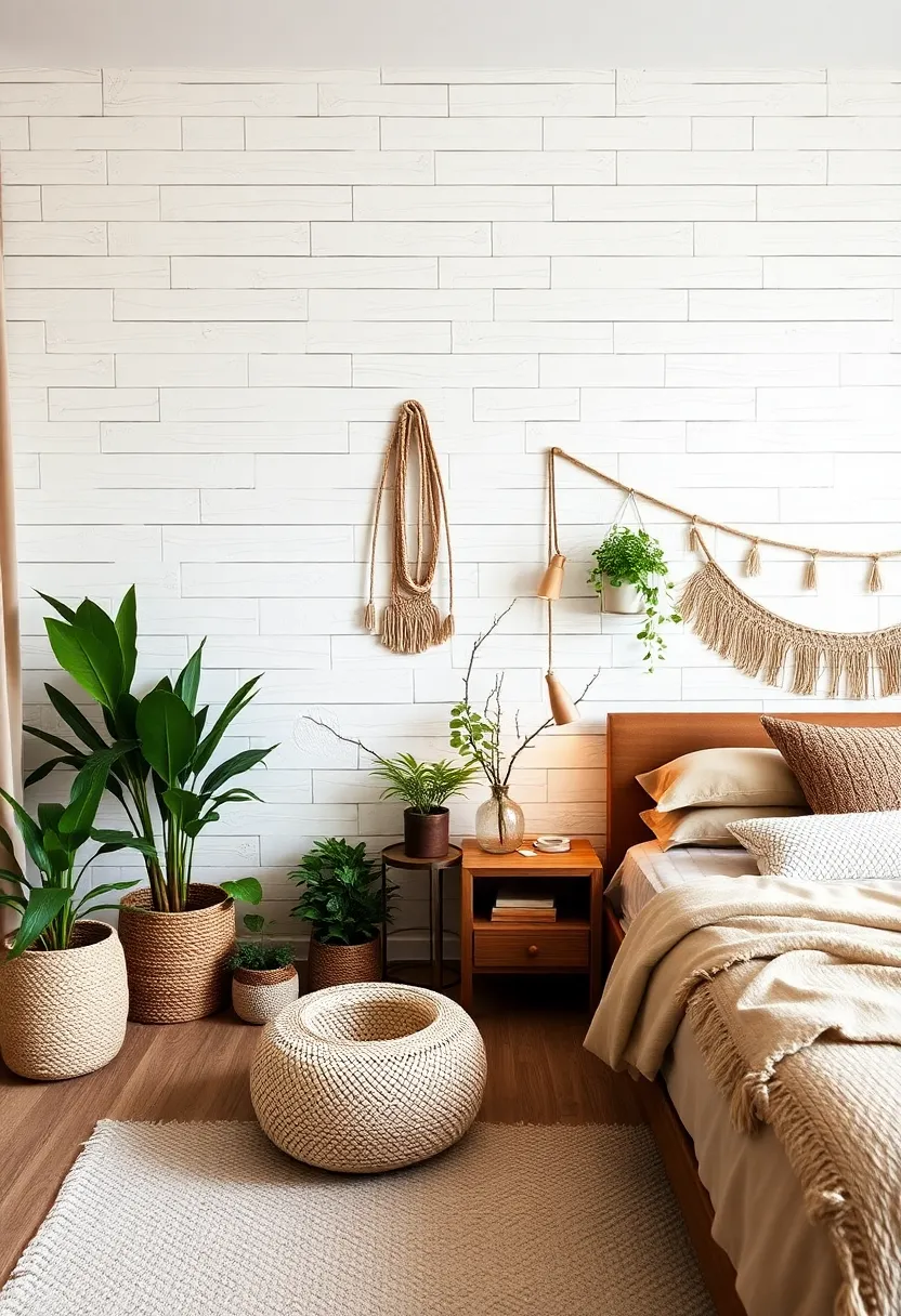21 Boho Bedroom Inspirations That Will Make You Want to Redecorate ASAP! - 19. Incorporating Textured Walls