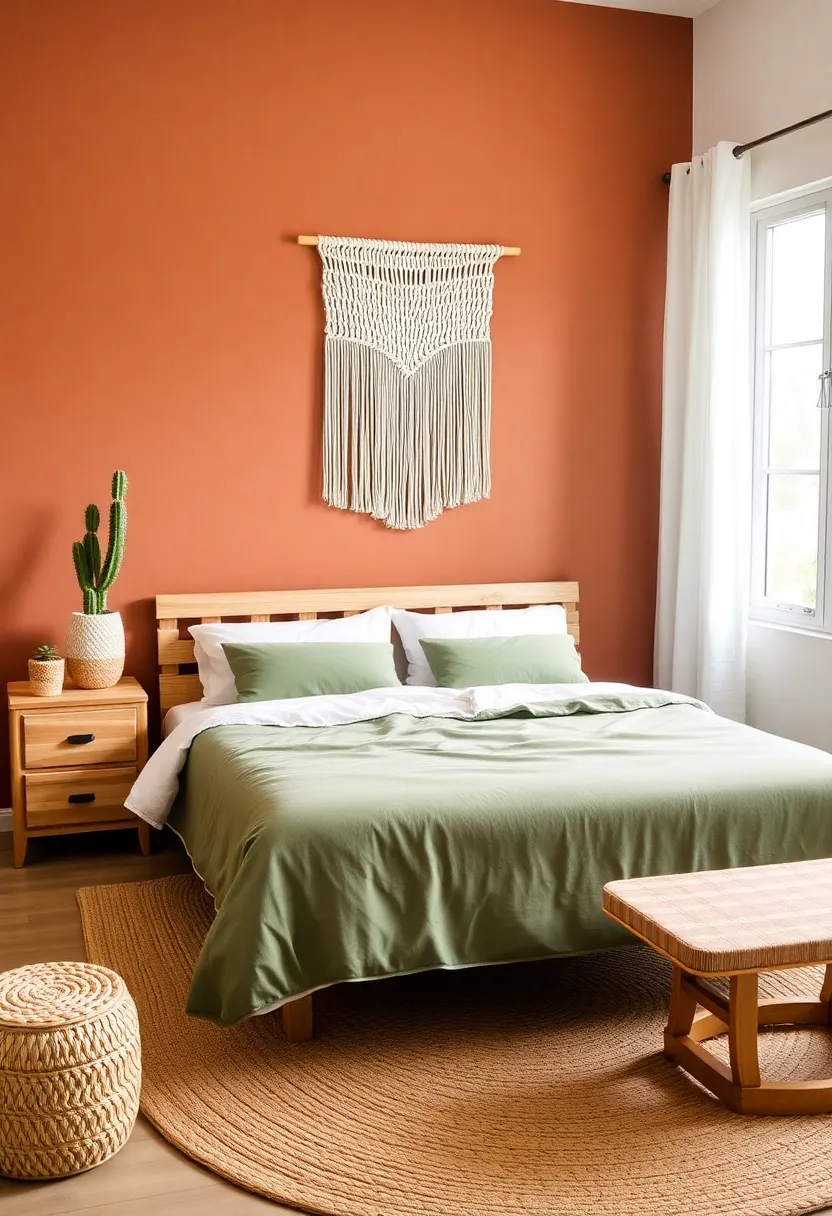 21 Boho Bedroom Ideas That Will Transform Your Space into a Dreamy Retreat! - 1. Earthy Color Palette