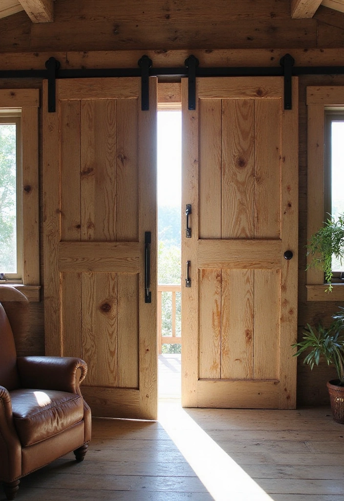 25 Farmhouse Decor Ideas That'll Make Your Home Feel Like a Cozy Retreat (You Won't Believe #12!) - 1. Vintage Barn Doors