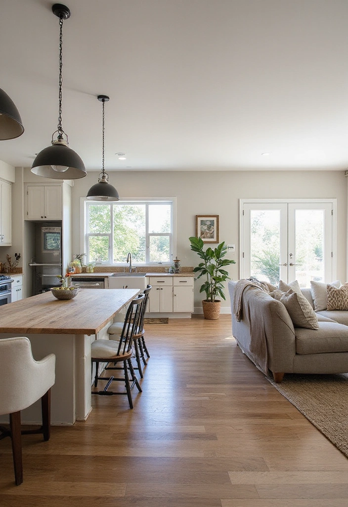25 Farmhouse Decor Ideas That'll Make Your Home Feel Like a Cozy Retreat (You Won't Believe #12!) - 13. Open Floor Plan