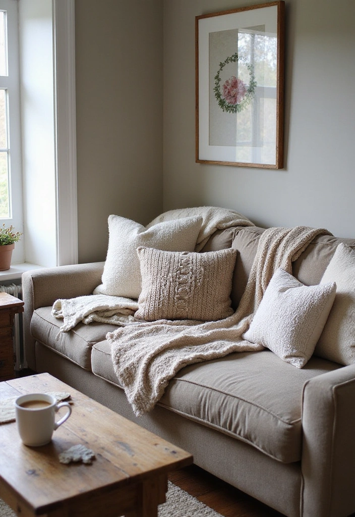 20 Cozy Farmhouse Living Room Ideas That'll Make You Want to Stay In (#9 is Pure Magic!) - 2. Warm Earthy Tones