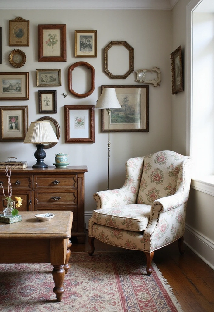 20 Cozy Farmhouse Living Room Ideas That'll Make You Want to Stay In (#9 is Pure Magic!) - 4. Vintage Finds