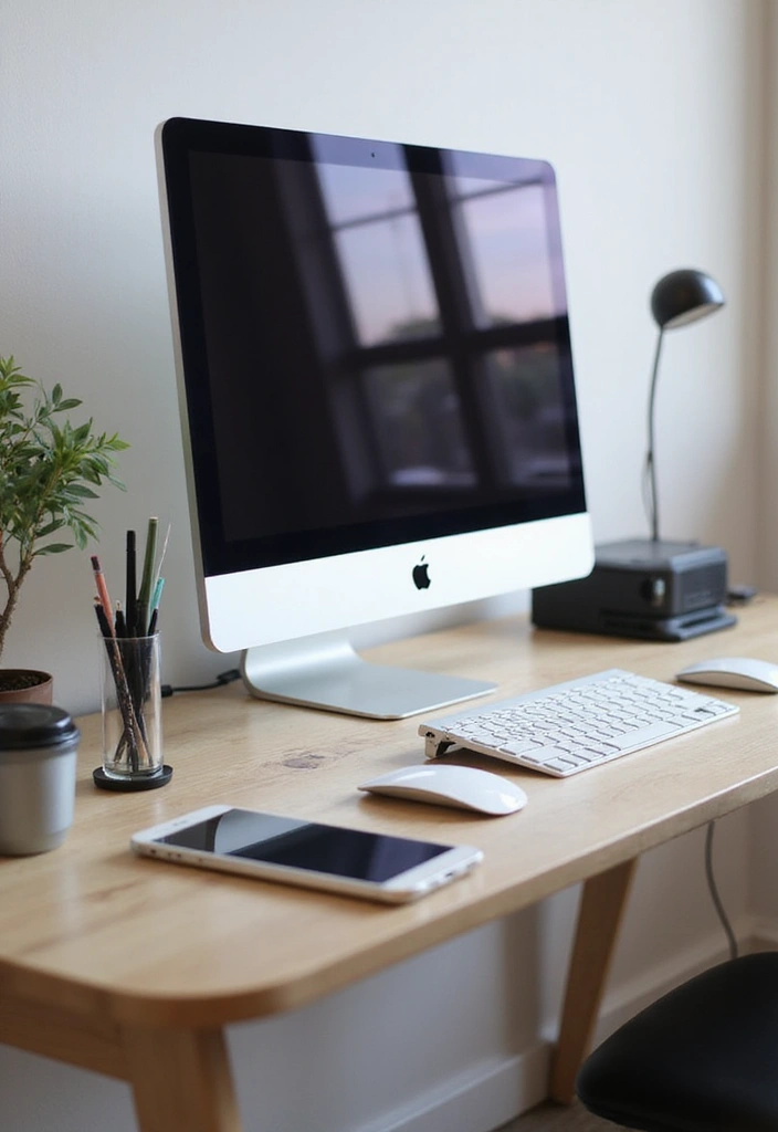 15 Inspiring Office Decor Ideas That'll Transform Your Workspace and Boost Your Mood! - 14. Incorporate Technology Wisely