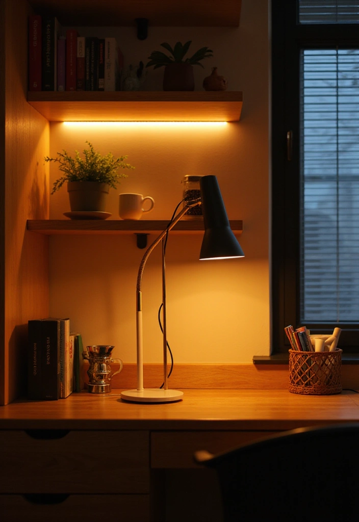15 Inspiring Office Decor Ideas That'll Transform Your Workspace and Boost Your Mood! - 6. Install Mood Lighting