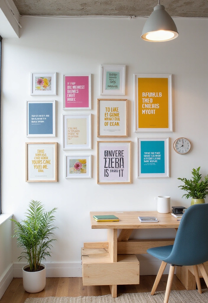 15 Inspiring Office Decor Ideas That'll Transform Your Workspace and Boost Your Mood! - 11. Add Inspirational Quotes