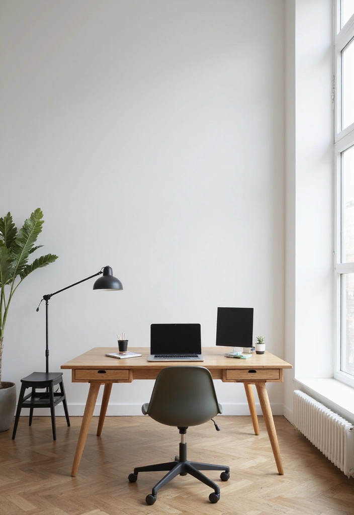 15 Small Office Ideas That'll Transform Your Workspace Into a Productivity Powerhouse! - 13. Minimalist Approach
