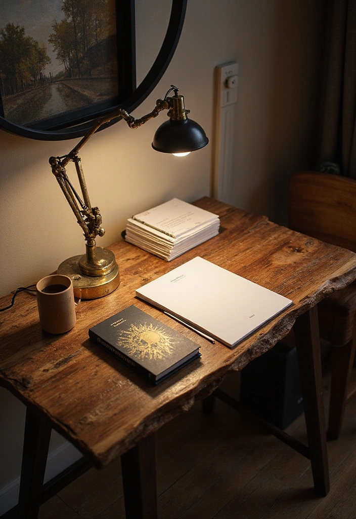 15 Small Office Ideas That'll Transform Your Workspace Into a Productivity Powerhouse! - 2. The Power of a Statement Desk