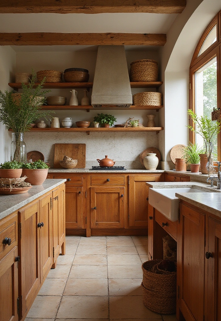 15 Cozy Farmhouse Kitchen Designs That'll Inspire Your Next Remodel! - 6. Earthy Tones and Natural Materials