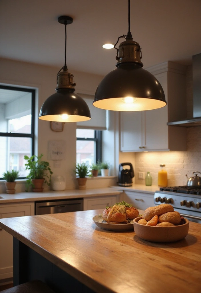 15 Cozy Farmhouse Kitchen Designs That'll Inspire Your Next Remodel! - 7. Modern Farmhouse Lighting