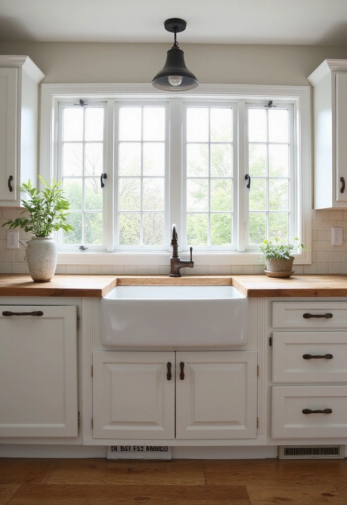 15 Cozy Farmhouse Kitchen Designs That'll Inspire Your Next Remodel! - 3. Farmhouse Sink as a Focal Point