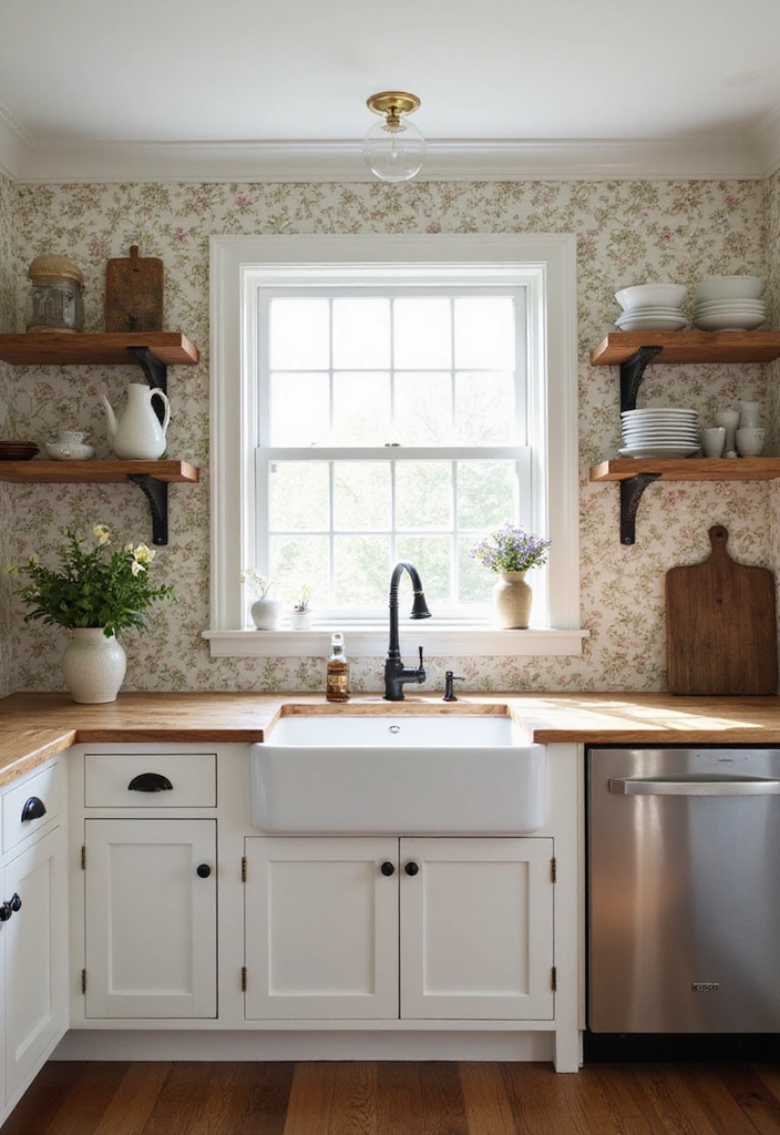 15 Cozy Farmhouse Kitchen Designs That'll Inspire Your Next Remodel! - 1. Vintage Charm with Modern Touches