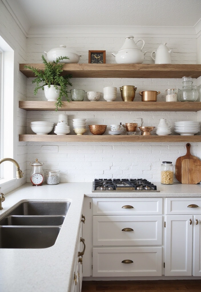 15 Cozy Farmhouse Kitchen Designs That'll Inspire Your Next Remodel! - 10. Textured Walls with Shiplap