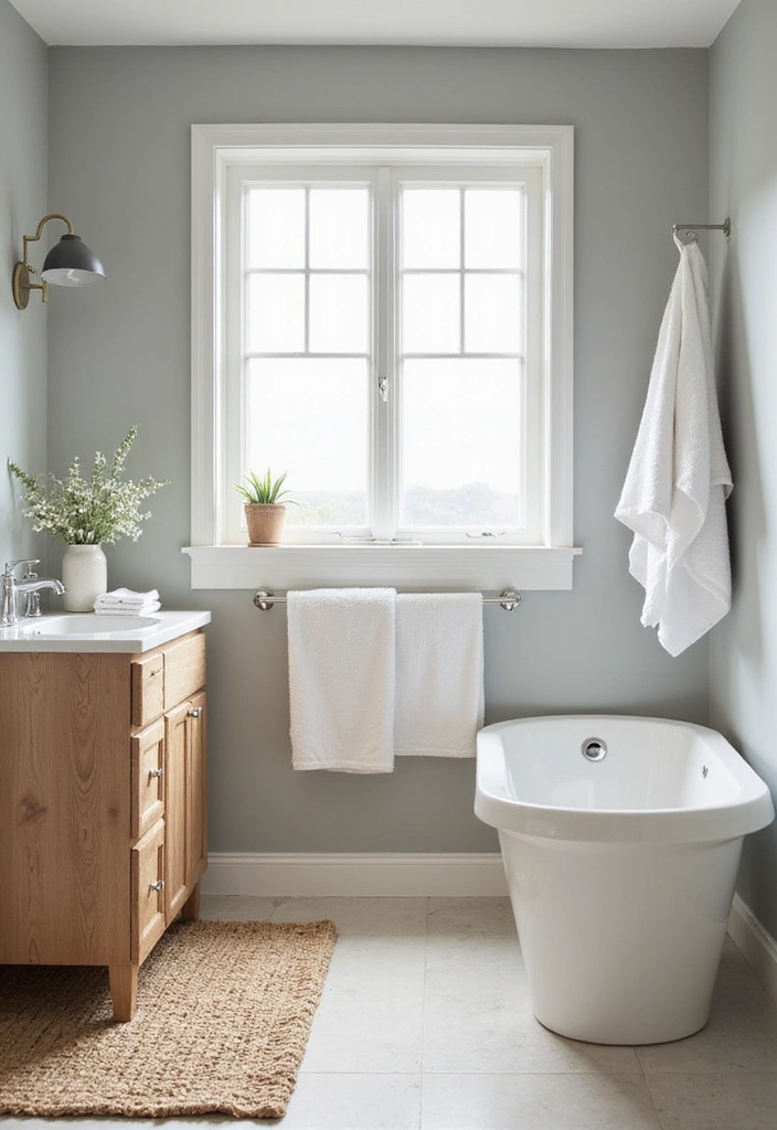 21 Stunning Farmhouse Bathroom Ideas That Will Transform Your Space (And #8 Is a Must-See!) - 4. Neutral Color Palettes