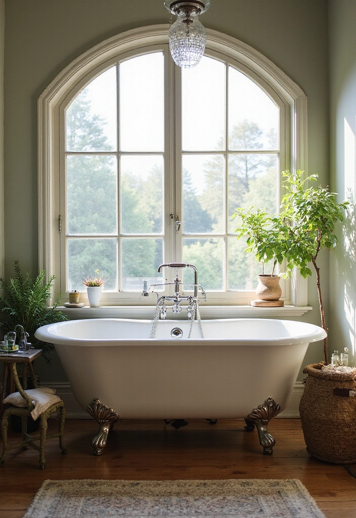 21 Stunning Farmhouse Bathroom Ideas That Will Transform Your Space (And #8 Is a Must-See!) - 6. Farmhouse-Style Bathtubs