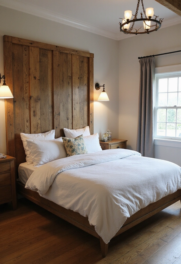 22 Cozy Farmhouse Bedroom Ideas That'll Make You Want to Snuggle In! - 8. Farmhouse-Style Bed Frames